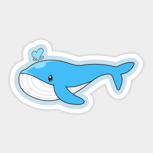 Whale cartoon Sticker